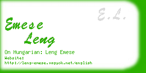 emese leng business card